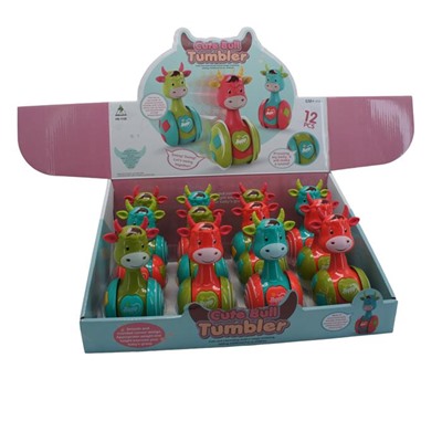 Коровка на колесах (звук) 14*7см / шоубокс 12шт 14,6*HS-112