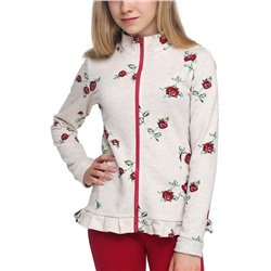 CLE Куртка дев.762491/61тн, меланж св.бежевый