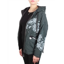 ZW-2312-C DARK GREEN Куртка демисезонная женская BLACK LEOPARD (100 гр.синтепон) размер 50/52 российский