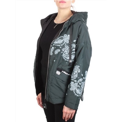 ZW-2312-C DARK GREEN Куртка демисезонная женская BLACK LEOPARD (100 гр.синтепон) размер 50/52 российский