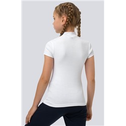 Водолазка для девочки в рубчик с коротким рукавом Happyfox