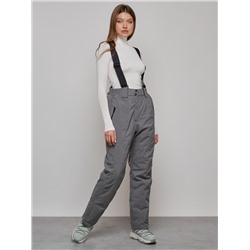 Полукомбинезон утепленный женский большого размера светло-серого цвета 1332SS