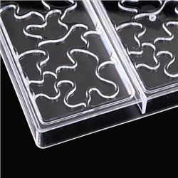 Форма для шоколада (поликарбонат) "Плитка Узор 2", 275*175 мм, 3 ячейки