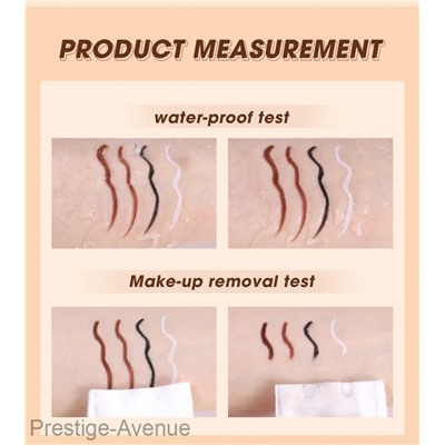 O.TWO.O Гелевая подводка для глаз Gel Eyeliner Waterproof Soft Eye Liner Pencil Quick Dry Makeup SC028 №03 - Light Brown