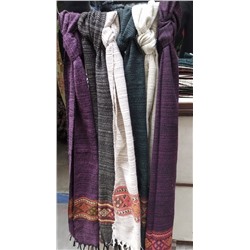 ANGOORA SHAWLS, Тёплый тибетский шарф, цвет ЗЕЛЕНЫЙ, 1 шт.