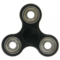Антистресс Hand Spinner Спиннер 8см черный с серебристыми вставками SH 999392