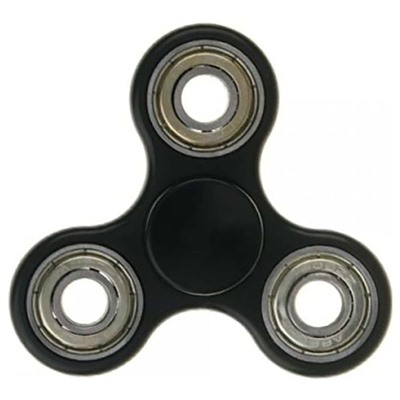Антистресс Hand Spinner Спиннер 8см черный с серебристыми вставками SH 999392