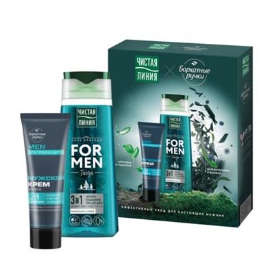 Набор ЧЛ Эффект уход FOR MEN 3в1(крем д/рук+шамп.+конд.+гель д/душа)