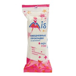 Прокладки ежедневные "MIS" целлюлоза софт, упаковка пленка