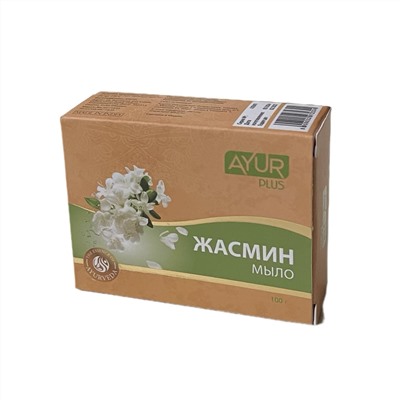JASMINE soap, Ayur Plus (Мыло туалетное ЖАСМИН, Аюр Плюс), 100 г.
