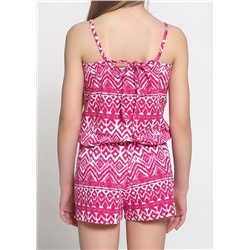 CLE комбин дев. 862253/57гн, т.малиновый/белый