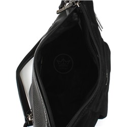 Сумка женская иск/кожа+нат/замша GT-M 80035 M-1/F 001-1/T 1508-1,  1отд+карм/пер,  плечевой ремень,  черный 256707