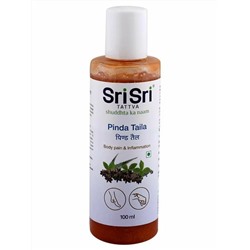 PINDA TAILA (OIL), Sri Sri Tattva (ПИНДА Лечебное масло для тела от мышечных болей и воспаления, Шри Шри Таттва), 100 мл.
