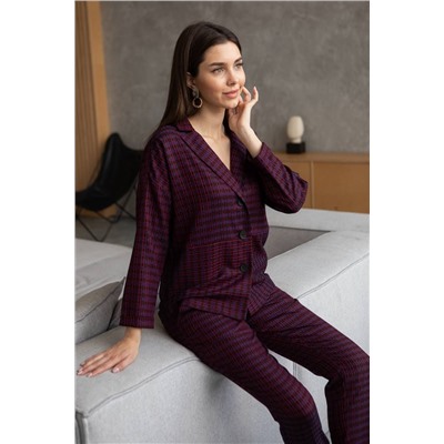 Ivera 6004 красный, черный, фиолетовый, Брюки,  Жакет