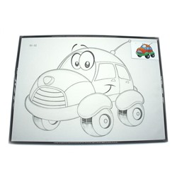 15 Раскраска-картина в рамке+краски 8цв.+кисточка (в асс.) 32*48см/пакет 84-8 АКЦИЯ! СКИДКА 35%