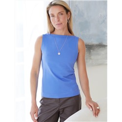 Топ из премиального хлопка с эластаном