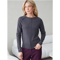 Джемпер тонкой вязки из хлопка с нейлоном