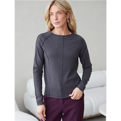 Джемпер тонкой вязки из хлопка с нейлоном