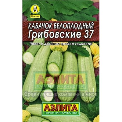 Кабачок Грибовские 37 белоплодный Лидер (Аэлита)