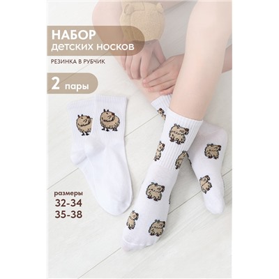 Носки детские Капибара бой (набор 2 пары)