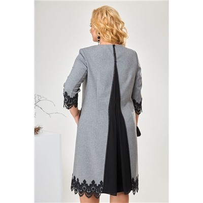 Romanovich Style 1-1284 серый\черный, Платье
