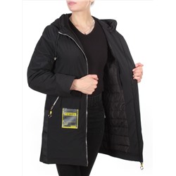 0830 BLACK Куртка демисезонная женская RIKA (100 гр. синтепон) размер 42 - российский