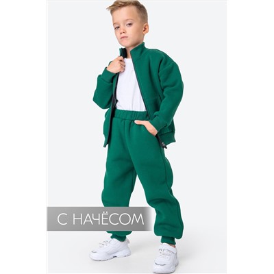 Теплый костюм для мальчика из футера с начесом Happyfox