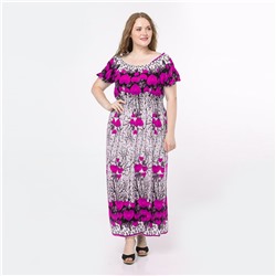 Платье, текстиль, фуксия