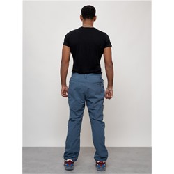 Брюки утепленный мужской зимние спортивные синего цвета 21137S