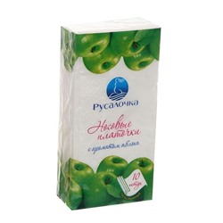 Платочки бум.РУСАЛОЧКА (10шт.) Яблоко (мин.6шт.)