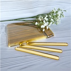 Палочки акриловые для эскимо 11 см, 50 шт (золотые)
