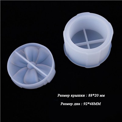 Силиконовый молд 3D «Шкатулка круглая»