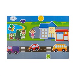 Пластик на липучках «Городок» (в конверте A4)