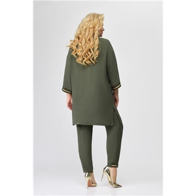 Svetlana-Style 1720 оливковый, Кардиган,  Брюки,  Блуза