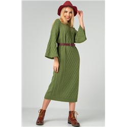 Женское теплое вязаное платье Happyfox