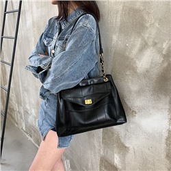 7320-3 черн Сумка женская (35х25х10)