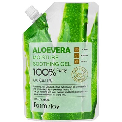 FarmStay Гель успокаив.д/лица и тела с экстр.алоэ  Aloe Vera Moisture Gel 100мл
