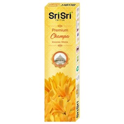 Premium CHAMPA Incense Sticks, Sri Sri Tattva (Премиум ЧАМПА благовония, Шри Шри Таттва), 100 г.