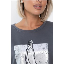 Блуза Фауст (серая) Б14203-20М