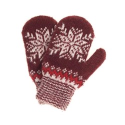 Варежки детские "Снежинка" 3 цвета 0608-39