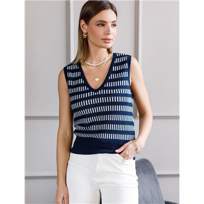 Топ из тонкого жаккарда