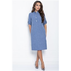 Платье Ночной бриз (голубой меланж) П11241