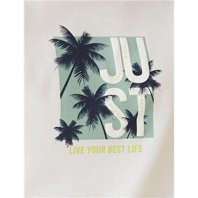 Свободная футболка  с авторским принтом