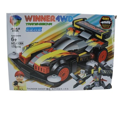 Конструктор Winner 4WD Cпортивная машина-трансформер 175дет. 29*21см / коробка 43004-1