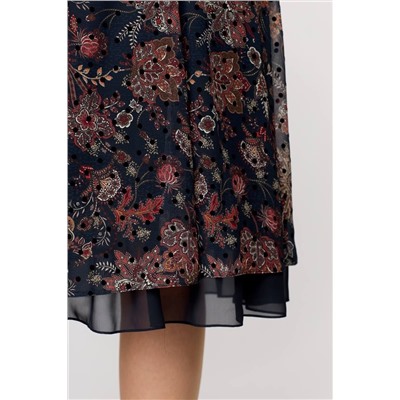 Moda Versal П2202 т.синий+горох, Платье