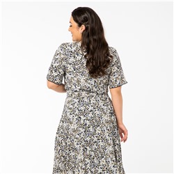 Платье, текстиль, синий