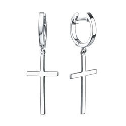 Серьги из серебра без вставки, Л-12470