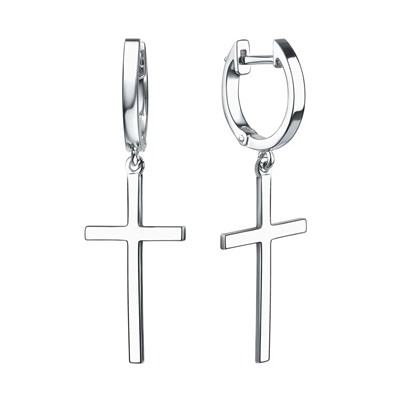 Серьги из серебра без вставки, Л-12470