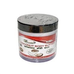 COCONUT BODY BUTTER, SLS & Paraben Free, Karmeshu (КОКОСОВОЕ МАСЛО для тела, БЕЗ Сульфатов и Парабенов, Кармешу), 100 г.