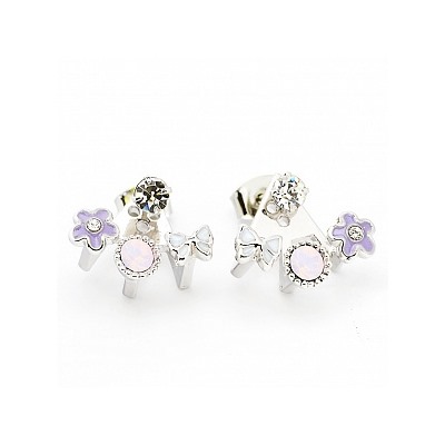 Серьги-гвоздики PR2876 белый